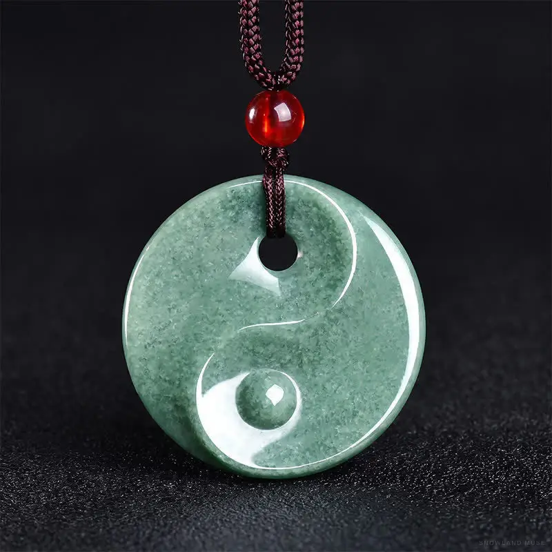 Green Jade Buddha Handwoven Necklace