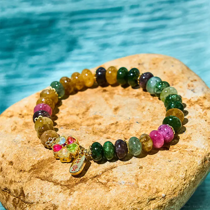 Black Tourmaline, Jade & Cord Bracelet
