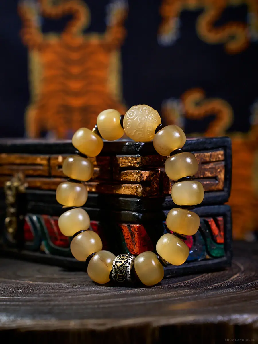 Mixed-Material Mountain Bracelet