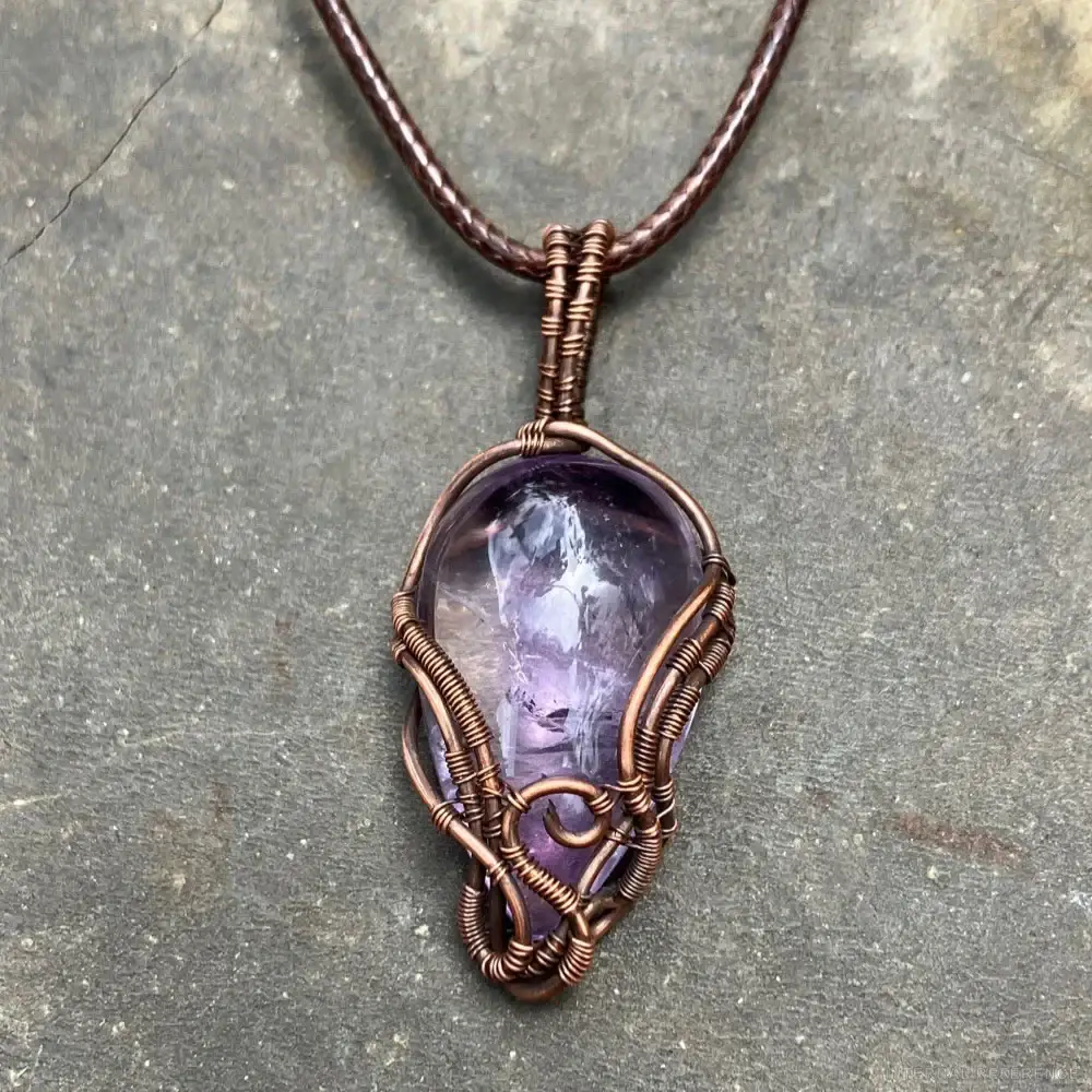 Amethyst & Copper Necklace