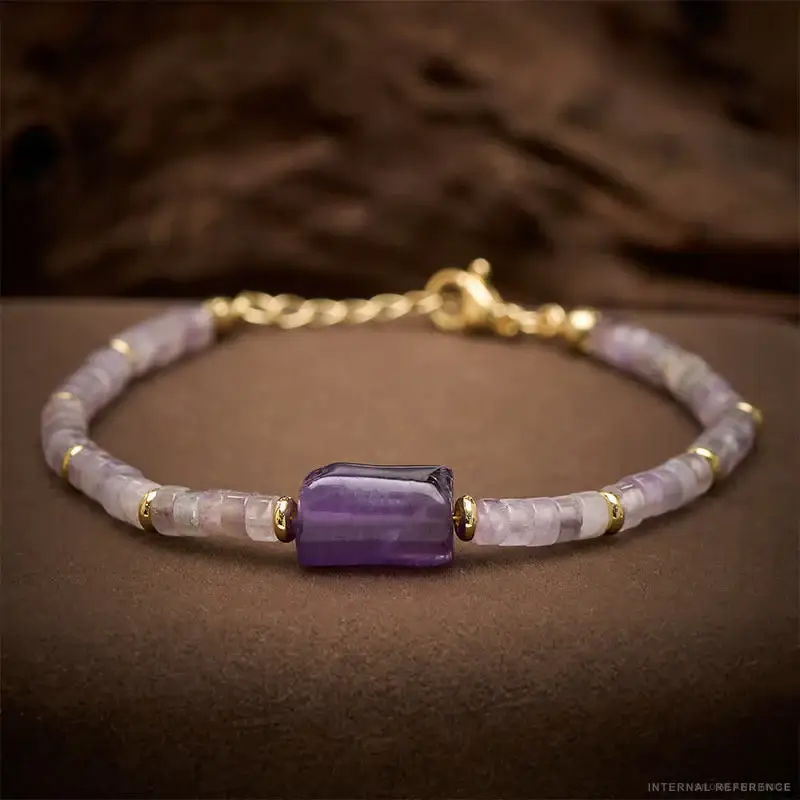 Amethyst, Copper & Amazonite Bracelet