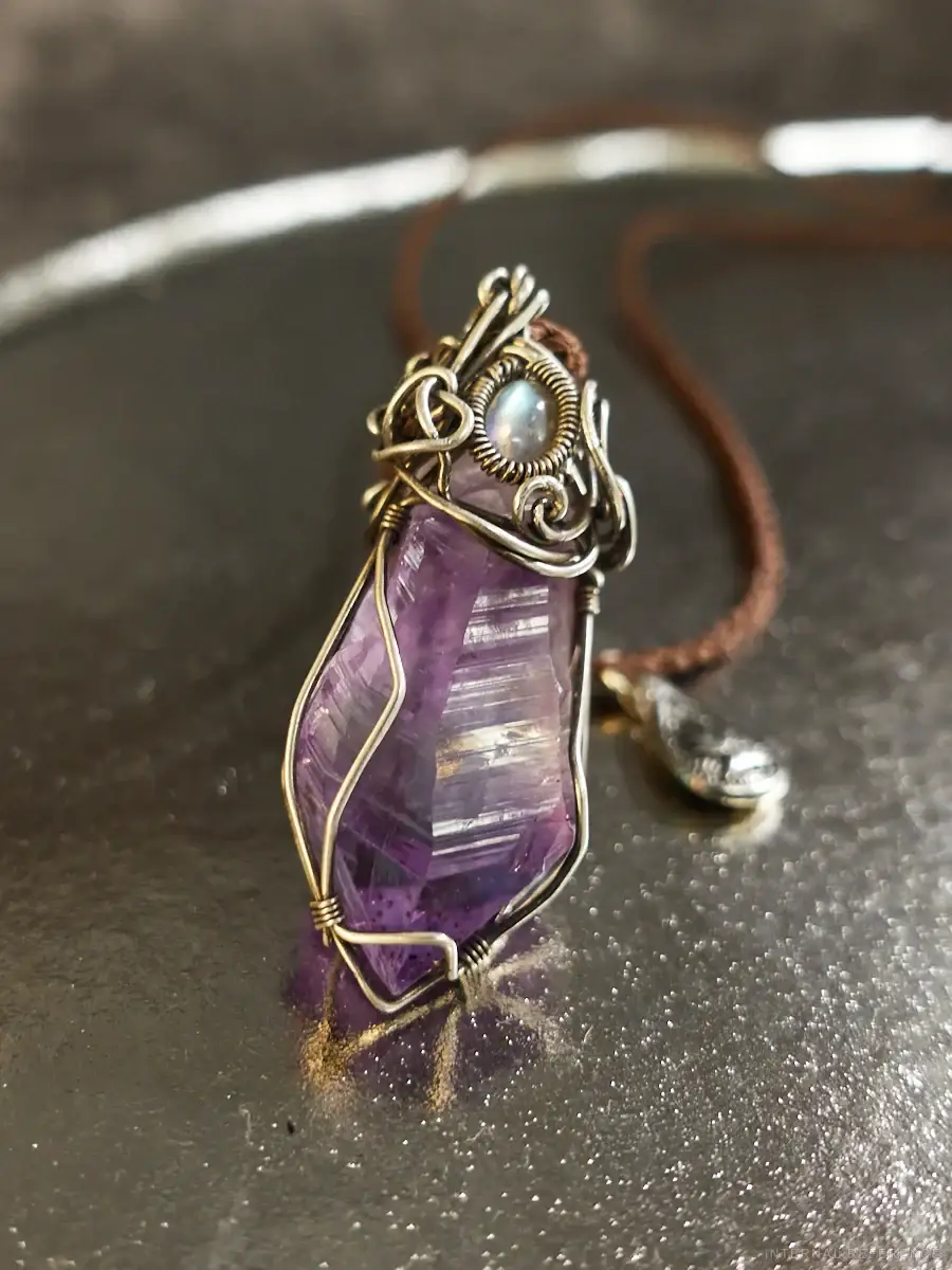 Amethyst & Moonstone Necklace