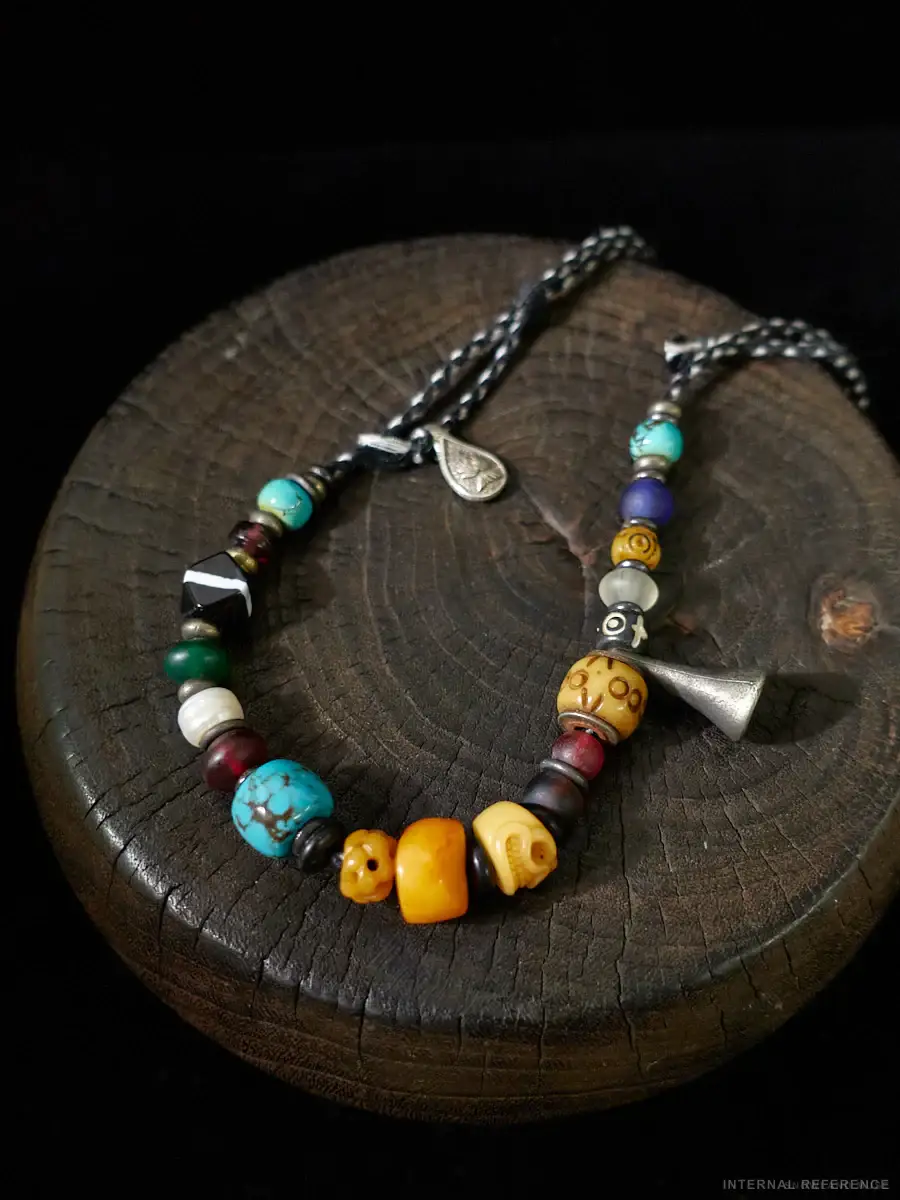 Turquoise, Agate & Pearl Necklace