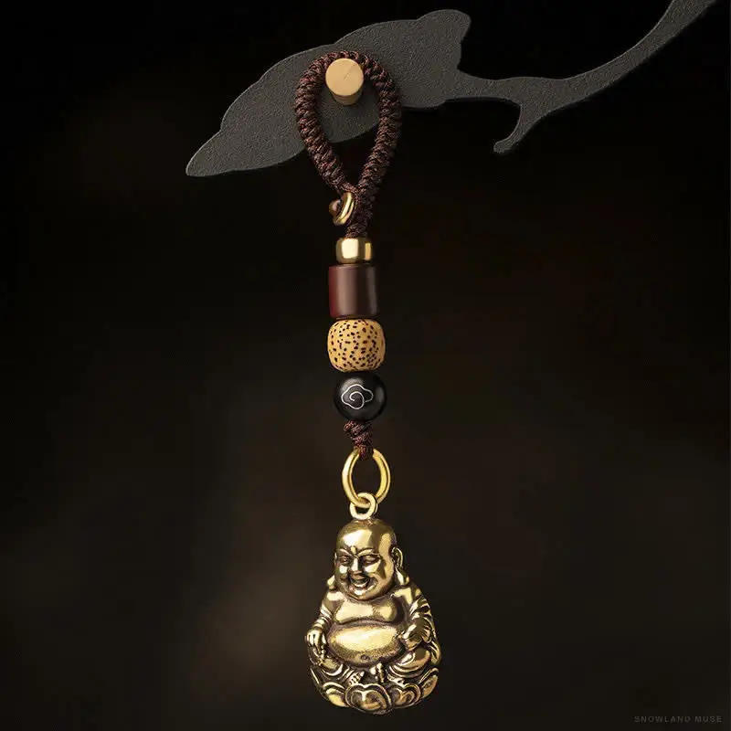 Copper, Brass & Bodhi Seed Charm