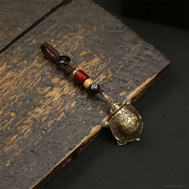 Amber-Tone, Copper & Brass Turtle Charm