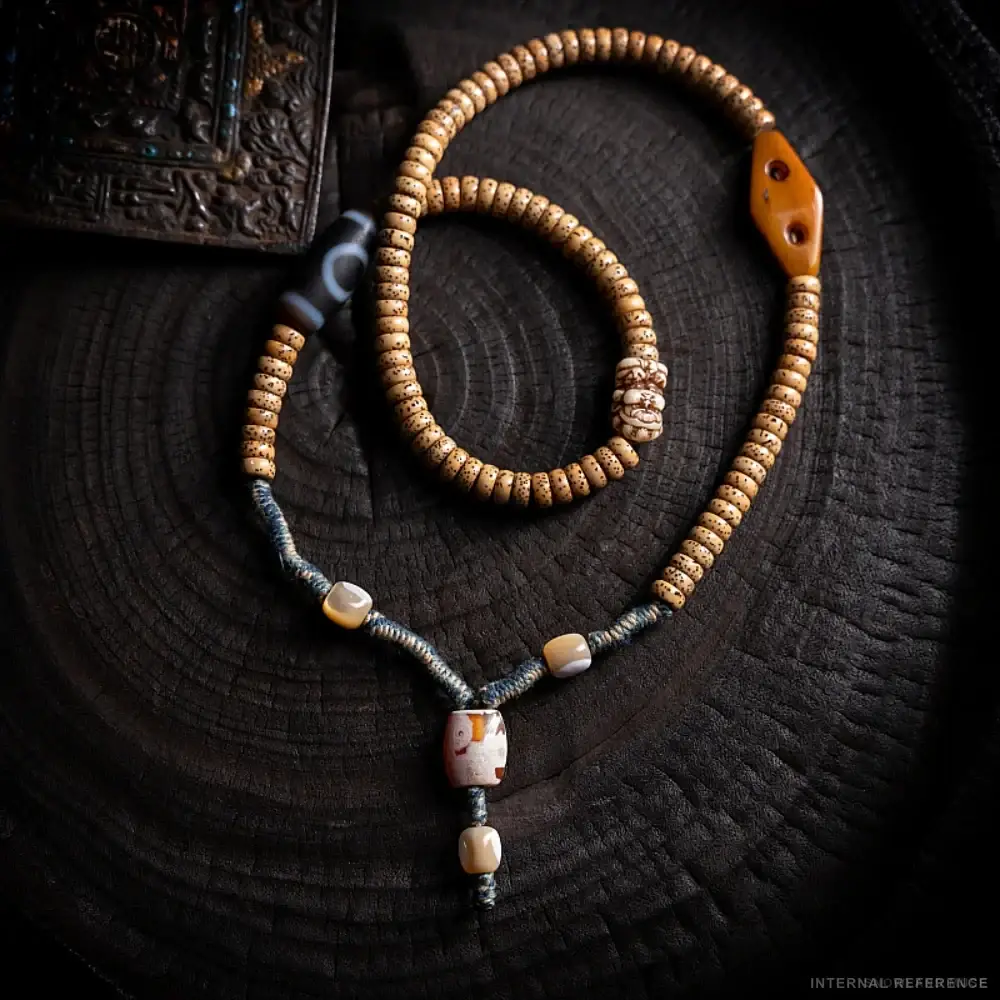Agate & Bodhi Seed Mountain 108-Bead Mala