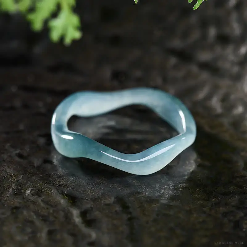 Jade & Textile Cord Buddha Ring