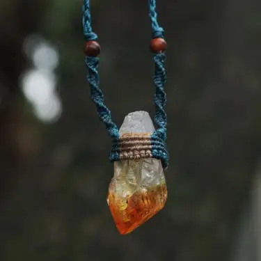 Citrine Crystal Pendant