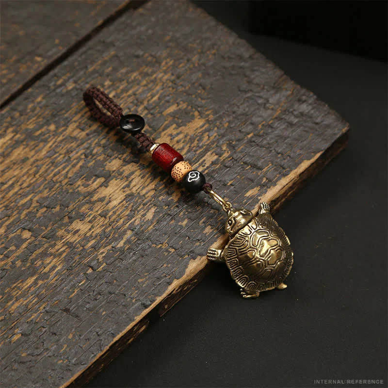 Amber-Tone, Copper & Brass Turtle Charm