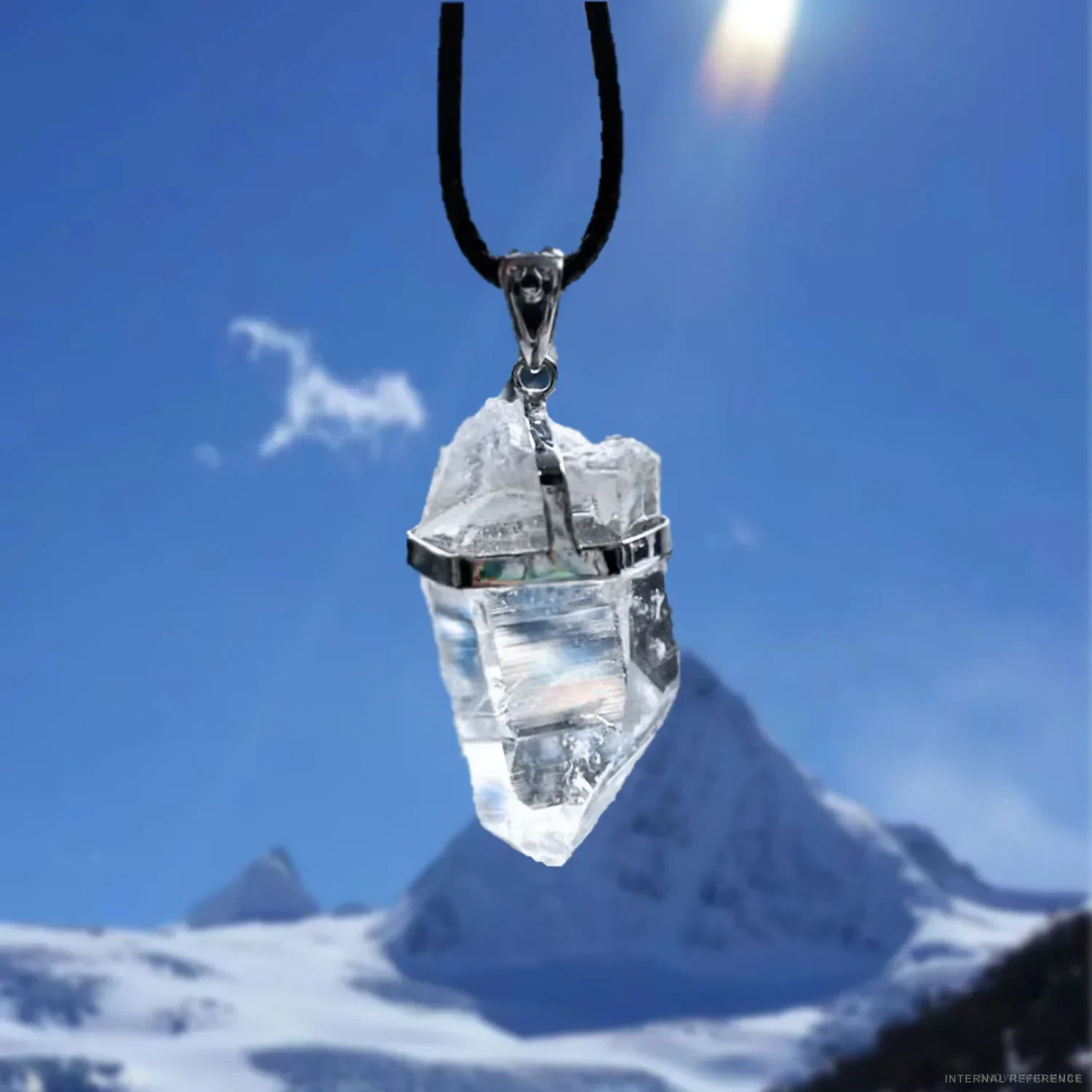 Clear Quartz & Sterling Silver Necklace