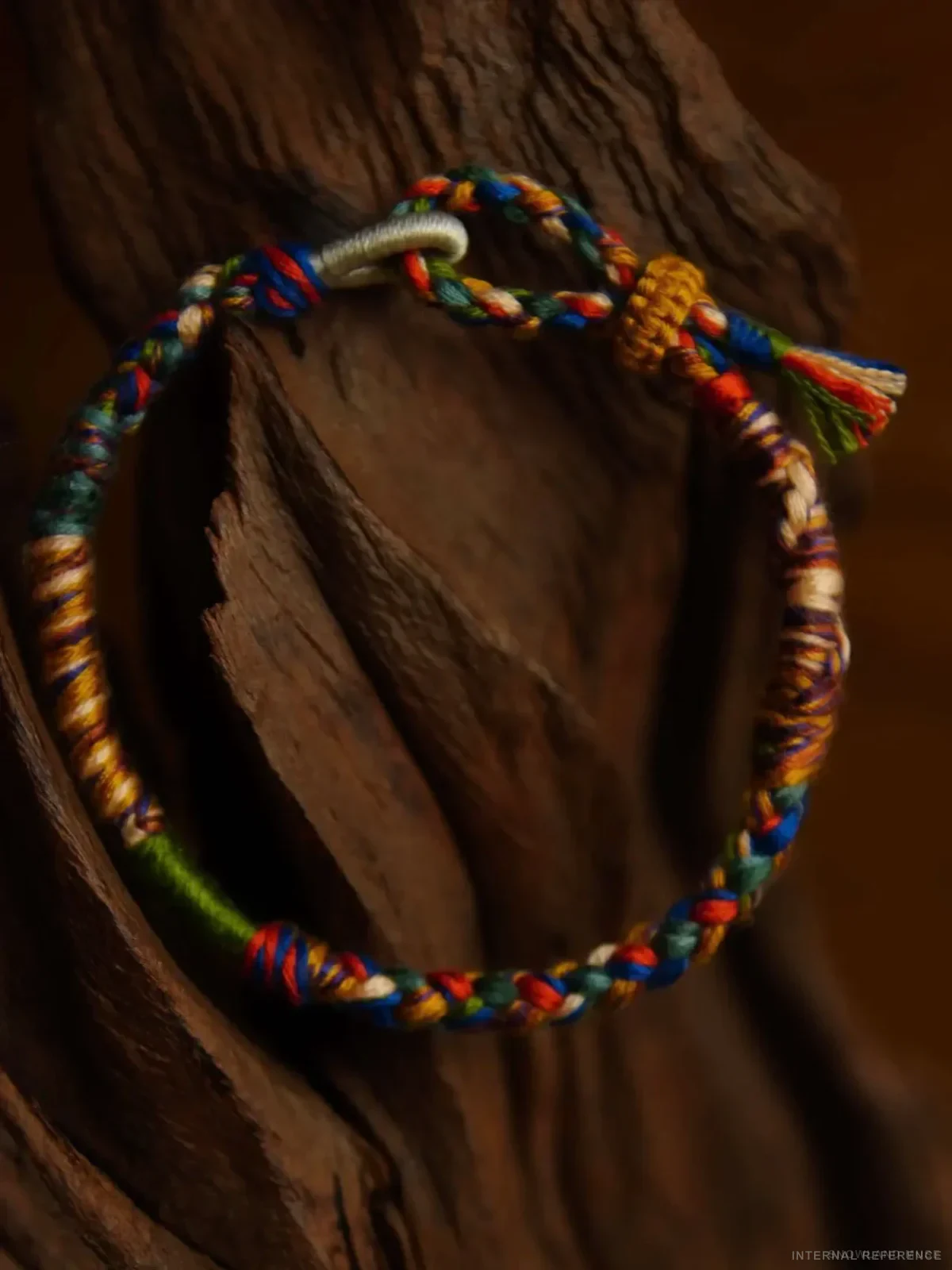 Five-Color Cotton Cord Bracelet