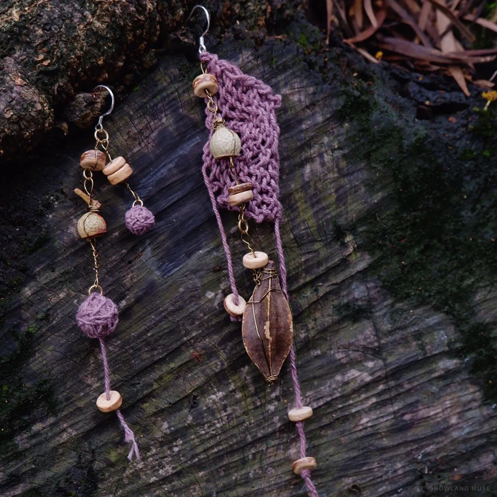Sterling Silver & Copper Earrings